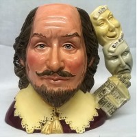 ROYAL DOULTON CHARACTER JUG – WILLIAM SHAKESPEARE – D7136 (Large Sized Jug of the Year 1999)